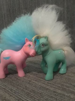 1980s Vintage My Little Pony Special Edition Perfume Puff Ponies