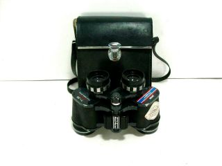 Vintage Jason Clipper Binoculars 7x35 With Case Wide Fully Coated Optics