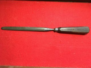 Vintage A9fr Dexter Sharpening Steel Rod 13.  5” Wood Handle Knife Sharpener