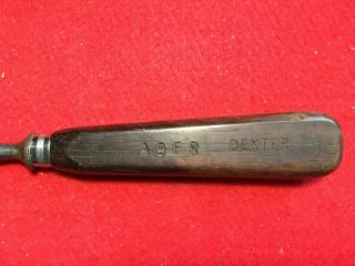 Vintage A9FR Dexter Sharpening Steel Rod 13.  5” Wood Handle Knife Sharpener 2