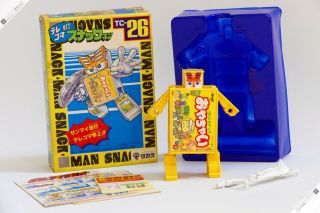 Takara Bandai Popy Machine Robo Snack Man 26 Transformers Vintage Microman Robot