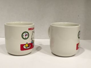 Vintage 1976 Sanrio Hello Kitty Japan Porcelain White Tea Cup Coffee Mug Ceramic 4