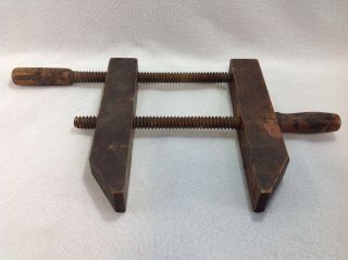 Vintage 10 " Wood Clamp Model No 12 Made In The Usa By The R.  Bliss Mfg Co