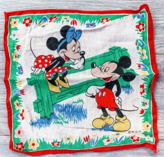 Vintage Walt Disney Productions Mickey Minnie Mouse Child 