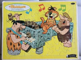 Vintage 1962 The Flintstones Frame - Tray Puzzle,  Whitman,  Hanna Barbera