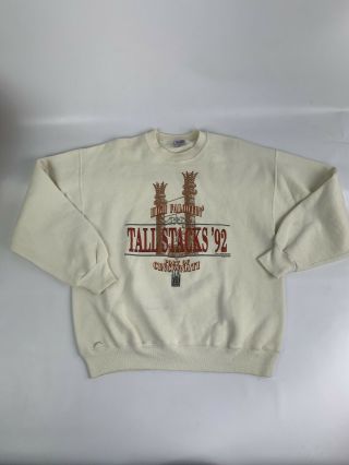 Vintage 90’s Cincinnati Reds Tall Stacks Crewneck Sportswear L A4010