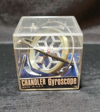 Vintage Chandler Gyroscope Precision Balanced In Case With Instructions Toy Usa