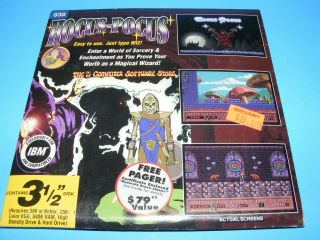 Rare Hocus Pocus 1993 (&) Shareware 3.  5 " Floppy Disk Pc Vintage Game