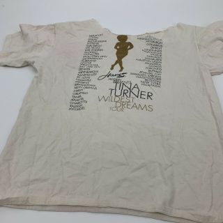 Tina Turner Vintage Hanes Wildest Dreams Tour T Shirt Flaw 7