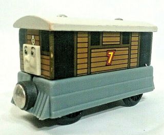 Thomas The Train & Friends Wooden Toby Vintage White Brown Engine 7