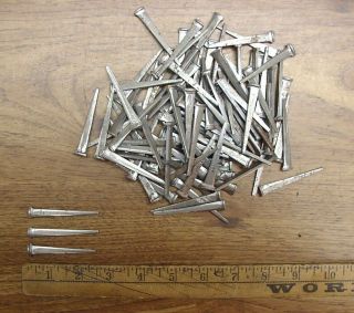 100 Vintage Cut Nails,  2 - 1/4 " Long,  Flooring,  Crafts,  Up - Cycle,  Re - Purpose,