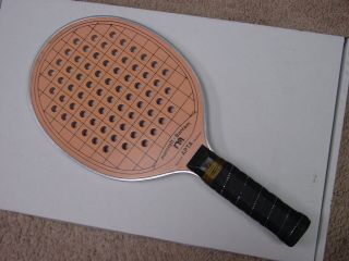 Vintage Marcraft Bantam Paddle Tennis Racquet Wood Paddleball Platform