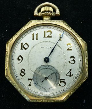 Antique Waltham Gold Filled Pocket Watch 15 Jewels