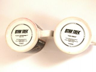 Star Trek Coffee Cup Mug USS Enterprise NCC - 1701 1994 Paramount VINTAGE kirk 3