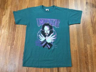 Vintage 90s Wwf The Undertaker T Shirt Sz L Wrestling Graphic Rare