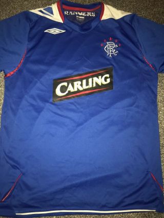 Rangers Home Shirt 2006/07 Large Rare And Vintage
