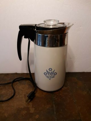Corning Ware Coffee Pot Electric 10 Cup Vintage Well P - 80 Vguc