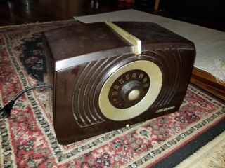 Rca Victor Model X - 551 Bakelite Tube Am Radio Vintage Rebuilt With Cord