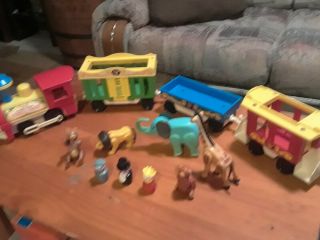 Vintage Fisher Price Little People Circus Train Play Set 991 Nr.  Complete