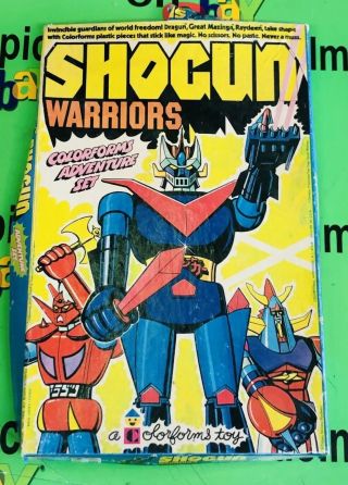 Shogun Warriors Colorforms Adventure Set Vintage 1978