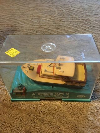Vintage 1967 Ideal Motorific Boat King Of The Sea With Case & Motor