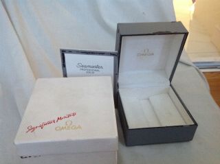 Vintage Omega Watch Box & Outer Card Box Suitable For Seamaster Or Speedmaster