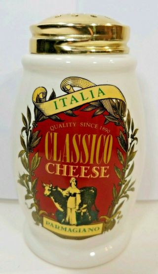 Vtg Classico Italia Ceramic Parmesan Cheese Shaker Dispenser Table Serveware