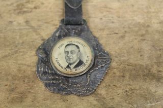 Antique Vintage Watch Fob - Fdr Franklin D.  Roosevelt For President Campaign 15