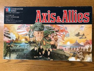 Vintage Axis & Allies 1942 Board Game Milton Bradley 1987 Gamemaster Series