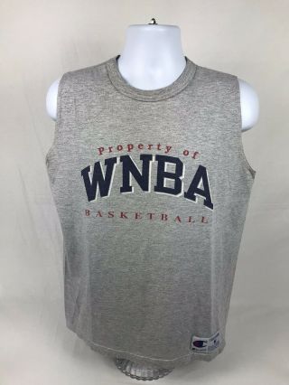 Vtg 90’s Champion Athletic Wnba Sleeveless Tank Top Shirt Size Medium