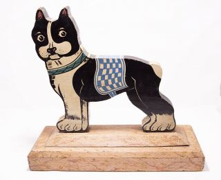 Vintage Folk Art Wooden Dog Colorful And Fun L@@K 3