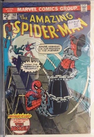 Marvels Vintage The Spider - Man Comic Book Asm 148