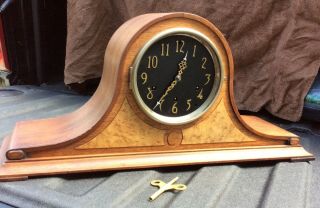Seth Thomas Vintage 8 Day Pendulum Tambour Style Mantle Clock,  No 124,