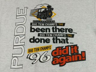 VTG Purdue 1996 Mens Basketball Big Ten Championship Sweatshirt Large 3 Pete 2