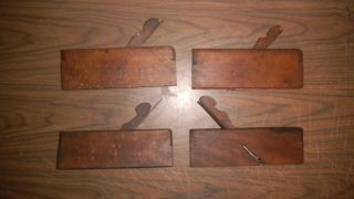 4 - Collectible Vintage Wooden Wood Hand Molding Planes 4