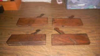 4 - Collectible Vintage Wooden Wood Hand Molding Planes 6