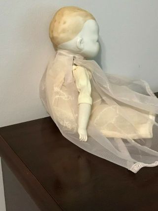 Antique Handmade Doll - Bisque and Cloth,  11 