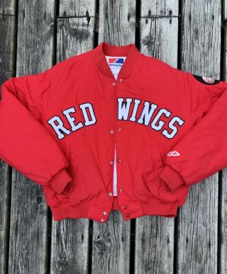 Vintage Detroit Red Wings Swingster Nhl Center Ice Jacket Medium