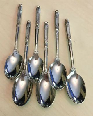 Set Of 6 Vintage Dutch Demitasse Spoons " E Gero 100 "