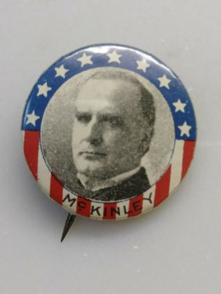 Vintage William Mckinley Presidential Political Campaign Pinback