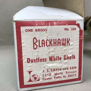 BLACKHAWK Vintage Dustless White Chalk 320 JS Latta and Son Cedar Falls 2