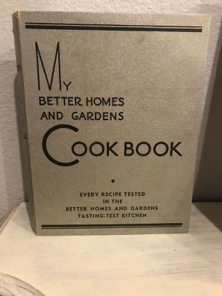 Vintage My Better Homes And Gardens Cookbook Silver 3 Ring 1936 14th Printing