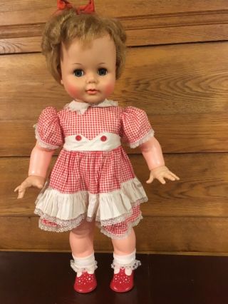 Vintage 1961 Ideal Toy Corp.  22 Inch Kissy Doll