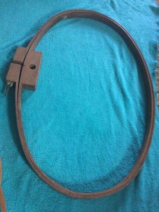 Antique Vintage Wood Quilting Hoop Large 27 " Oval By 17 "