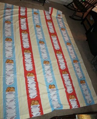 Vintage Garfield Twin Size Flat & Fitted Sheets