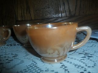 VINTAGE FIRE KING PEACH LUSTER 2 1/2 