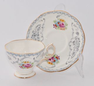 Vintage Royal Albert Damask Cup And Saucer Set - (multiple Available) - Vgc
