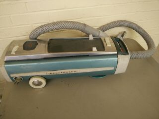 Vtg Electrolux 1205 Canister Vacuum Cleaner Turquoise Blue Canister Hose Vguc