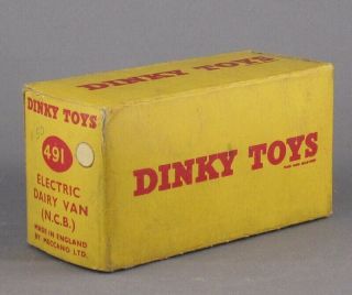 Vintage 50 ' s Dinky 491 Electric Dairy Van NCB Gorgeous & Boxed 6