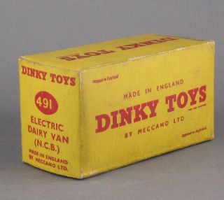 Vintage 50 ' s Dinky 491 Electric Dairy Van NCB Gorgeous & Boxed 7